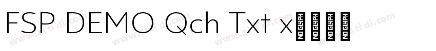 FSP DEMO Qch Txt x字体转换 FSP DEMO Qch Txt x字体转换